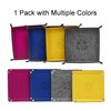 KISLANE Dice Tray 4 Pieces Folding Dice Tray, Felt Dice Tray Holder for DND, RPG, MTG and Other Board Games (Rose Red, Gray, Yellow and Blue)