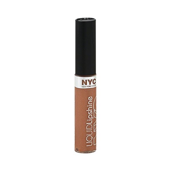N.Y.C. New York Color Liquid Lipshine Lip Gloss, Nude York City, 0.24 Fluid Ounce