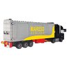 General Jim's Black Semi Truck Building Blocks Set – 231mm Highly Detailed Model - Realistic Black Cab, Gray and Yellow Trailer, Mirrors, Exhaust Stack – Perfect for Hobbyists & Train Garden Displays