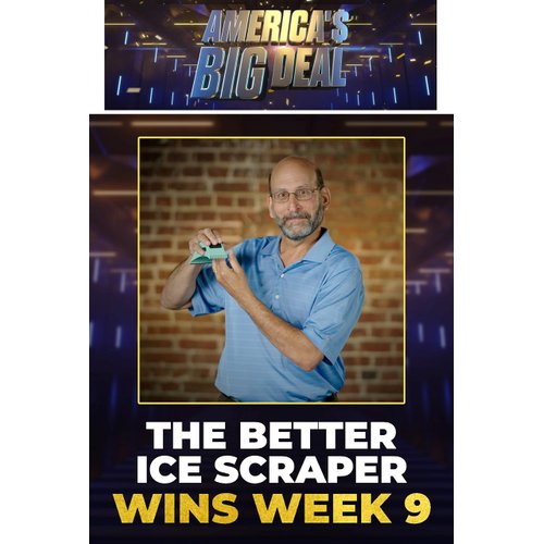BETTER STUFF WINS USA NETWORK’S AMERICA’S BIG DEAL– Best Ice Scraper for Car Windshield – Conforms to Window – Chip & Clear Ice in Same Motion – Compact– Ergonomic Ice & Frost Removal Tool (Pack of 1)
