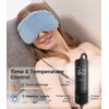 Aroma Season Heated Eye Mask, Warm Eye Compress for Dry Eyes, Moist Heat Therapy for Blepharitis, Dark Circle, Chalazion, Puffy Eyes (Blue)
