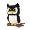 Larcele Animal Series Micro Building Blocks Animal Set, DIY Mini 3D Building Toy Bricks Kit,1216 Pieces KLJM-07 (Owl)