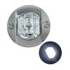 Pactrade Marine Boat 3 Inches Round Transom Interior Light LED Stern Anchor Light Stainless Steel Splashproof Flush Mount for Fishing Boat Pontoon Kayak