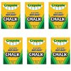 Nontoxic Anti-Dust Chalk (12 Sticks/Box) [Set of 6]