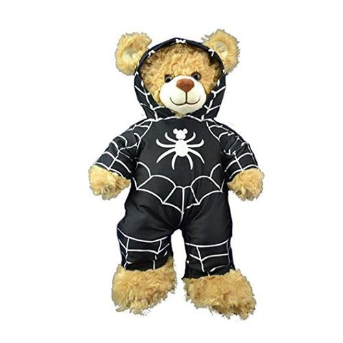Black Spider Morph Suit Teddy Bear Clothes Fits Most 14"-18" Build-A-Bear and Make Your Own Stuffed Animals