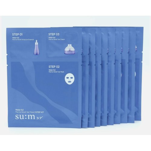 Generic Su;m37 Korea Skin Care New Keep The Skin Moisture Waterfull Marine Relief Gel Mask 3 Steps 10pcs