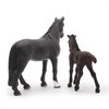 Gemini&Genius Horses Toy for Kids, Farm Horse Animal Playset, Stallion with Horse Cub Family Action Figures Party Favors Supplies, Party Cupcake Toppers, Birthday Gifts for Kids