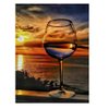 najiaxiaowu Adult Puzzles 1000 Pieces DIY Sunset Sea Wine Glass Wooden Puzzles Children and Elderly Puzzles Modern Home Decor Wall Art Unique Gift 75 cm x 50 cm(27.56 x 16.68 in)