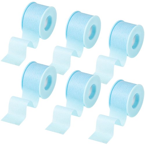 Nuanchu 6 Rolls Removal Silicone Blue Tape Reusable Adhesive Waterproof Silicone Tape(1 Inch x 3.9 Yards)