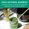 Jade Leaf Matcha Traditional Starter Set - Bamboo Matcha Whisk (Chasen), Scoop (Chashaku), Stainless Steel Sifter, Fully Printed Handbook - Japanese Tea Set