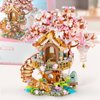 Vziimo Cherry Blossom Bonsai Tree Building Sets, Japanese Tree House Model Sets for Adults, 1149 PCS Mini Bricks Creative Gifts for Teens Girls 12+