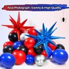 132PCS Black Red and Blue Balloons Arch Garland Kit, Spider Theme Balloon Arch for man with Balloons for Baby Shower Spider Theme Birthday Party Decorations