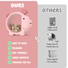 Wooden Piggy Bank for Kids Cute Money Bank for Boys and Girls Clear Wood Money Box Personalized Saving Money Jar, Creative Present for Children Birthday Chrismas & Decor (Pink, Standard)
