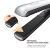 Hair Straightener and Curler Professional Ceramic 2 in 1 Flat Iron Instant Heat Up with Automatic Shut Off（60 min） and Digital LED Display, Adjust Temperature from 284℉ to 446℉ (1 inch)