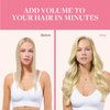 GOO GOO Clip in Hair Extensions Real Human Hair, 14inch 150g 9Pcs, 16/22 Light Blonde Highlighted Golden Blonde, Remy Human Hair Extensions Clip ins for Women, Natural Human Hair