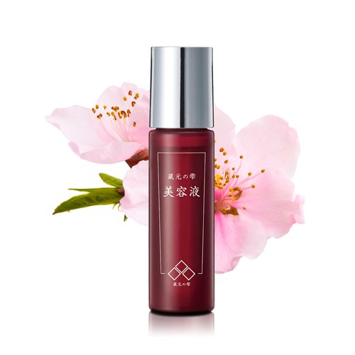 Japanese SAKURA Serum, Gel-base, Women&Men, Hydrating formula, Smooth skin, Cherry Blossom sakura extract, Vitamin C, AHA, “Kuramoto-no-Shizuku”, Paraben Free, Cruelty Free (7days 0.3 fl oz)