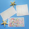 5pcs Starfish Hair Clips, Mermaid Accessory Set with Pearl Stickers, Face Gems, Sea Star Hairpins and Body Jewels for Costume, Festival, Holiday Makeup
