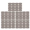 Sonew 100pcs 6 Teeth Wig Clips, 3.2cm U Shape Hair Extension Snap Clips Hat Fixing Clips Wig Accessories Clips for Women Hair Extensions
