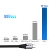HOTUTUKI 80 Gbps Data Transfer,USB 5 Cable 6.6 ft, Supports 16K/Dual8K HD Display, 240W Charging USB c to USB c Monitor Cable, Compatible with Thunderbolt 5, Thunderbolt 4/3,USB c Cord