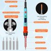 Soldering Iron Kit, 90W LED Digital Soldering Iron Soldering Gun kit with Ceramic Heater, 110-220V Adjustable Temperature Soldering Welding Iron Kit, Auto-sleep, Thermostatic Design