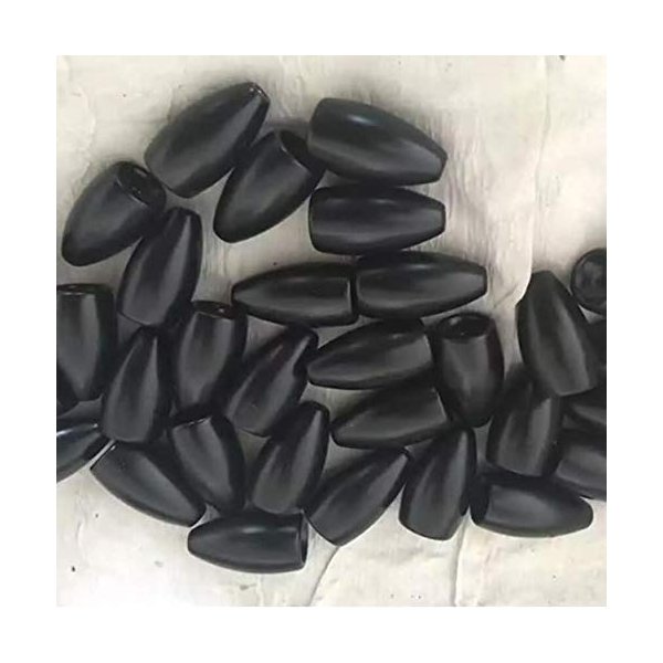 Rudder 12 PCs Tungsten Weights Fishing Sinkers Flipping Weight Worm Green Pumpkin Black (Black, 5/16 oz (12 per pk))