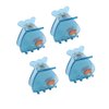 Vctitil 4 Pcs Acetate Hair Claw Clips Cute Hairclips Small Fish Tank Shape Jaw Clips Hair Styling Accessories for Girls Women,Strong Hold,1.57inch