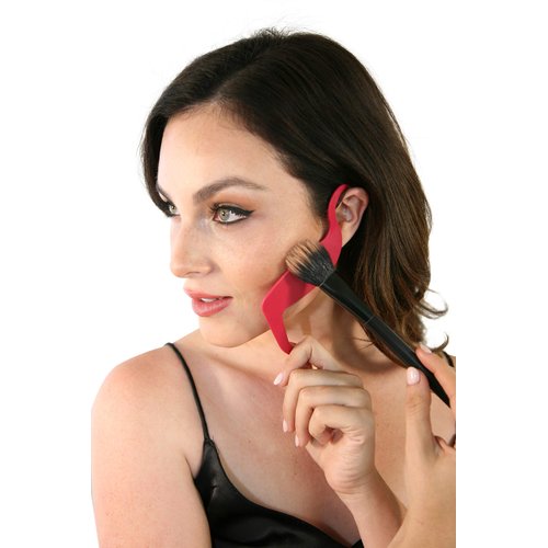 Contour Stencil by Revo - Makeup Kit Brushes Set - Eyebrow Pencil Tint Shaper- Nose Contour Palette Kit Organizer Tool - Contouring Cheeks & Nose - Use w/Foundation Beauty Sponge Bronzer Blush Powder