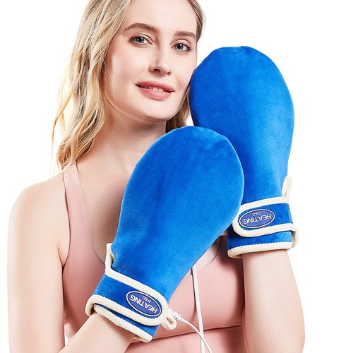 JOBYNA Heating Pad for Hands & Wrists, 2 PCS Hand Heated Mittens for Carpal Tunnel Relief, Arthritis Hands, Trigger Finger, Heated Gloves with 30/60/90min Timer, 86-158℉ Adjustable Temperature