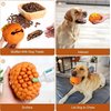 LapDog New Look Squirrell! Pinecone Dog Toy for Aggressive chewers, Dog Chew Toy for Small to Medium Dogs, Treat Dispensing Durable Dog Toys, Dog Slow Feeder, Orange (Medium)