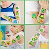 24 Sheets 144 PCS Frog Temporary Tattoos Stickers, Frog Party Favors Birthday Decorations Supplies Gifts for Kids Boys Girls Classroom Rewards
