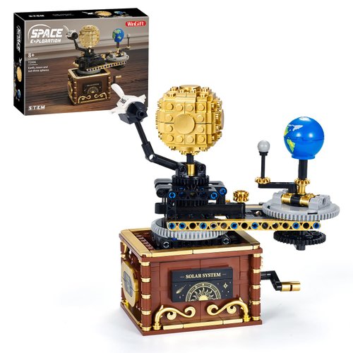 WINGIFT 501 Piece Solar System Building Sets, Rotatable Space Exploration Building Blocks Kit,STEM Science Astronomy Educational Toys,Christmas Birthday Gifts for Kids Boys Girls Ages 8-14