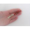 Generic Long slim gold metal red stone seashell starfish pearl crystal hair clip