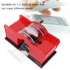 FILFEEL Manual Card Shuffler, 1‑2 Deck UNO Card Shuffler, Hand Crank Card Shuffler, for UNO, Poker, Phase 10, Skip-Bo, Blackjack, Cards Game, for Family Party Games(red)