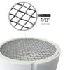 Raven R1510 PVC Termination Cap Mesh Screen Vent Cover, Furnace & Roof Vent Cap, Stainless Steel Wire Round Exhaust Pipe Cover End 4" Inner & 4.5" Outer Diameter