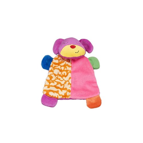 SPOT Lil Spots Plush Blanket Dog Toy - Soft Fabric With Squeaker and Crinkle, Perfect for Cuddling, Anxiety Relief, Soothing Comfort, Great for Small Dogs and Puppies - 7in, Assorted Colors
