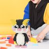 Larcele Animal Series Micro Building Blocks Animal Set, DIY Mini 3D Building Toy Bricks Kit,1094 Pieces KLJM-07 (Rockhopper Penguin)