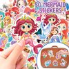 KELENO 98 Mermaid Party Favors for Girls Birthday Supplies Straw Bubble Wand Slap Bracelet Keychain Sticker Toy Gift Prize Goodie Bags Stuffers Kids Decorations Mermaid Birthday Party Favors