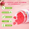 Vitamin B2 Gummies Riboflavin 400mg Supplement with Magnesium for Kids & Adults B2 Gummies for Migraine Relief, Headache Relief & Nervous System Support, Vegan, Sugar-Free, Raspberry Flavor 90 Count