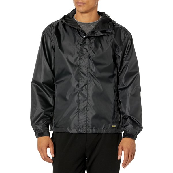 Solstice Apparel Men's Taped Rain Jacket, Black, Small