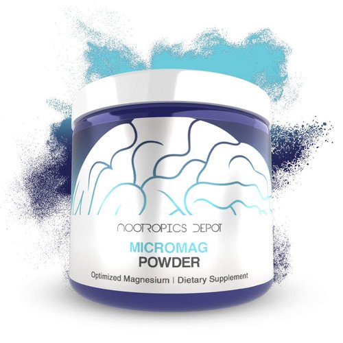 Optimized Magnesium Supplement | MicroMag Powder | 30 Grams | 200mg of Elemental Magnesium Per Serving | Supports Brain Health + Sleep Quality | Promotes Relaxation