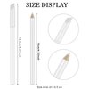 Maitys 10 Pieces Nail Whitening Pencil 2-in-1 White Nail Pencil DIY Nail Design Manicure with Cuticle Pusher