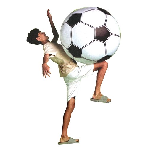 High Five - Jumbo Giant Inflatable Soccer Ball - Outside, Pool or Beach Play - 31 Inch Diameter - Packaging May Vary