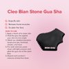 Skin Gym Cleo Bian Stone Gua Sha Face Massager for Under Eye Bags, Puffy Eyes and Fine Lines Anti-Aging Face Lift Skin Care Beauty Tool