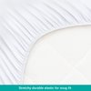 Bassinet Mattress Pad Cover, Waterproof, Ultra Soft Bamboo Viscose Terry Surface, Universal Fit for Hourglass/Oval Bassinet Mattress, 2 Pack, Washer & Dryer, No Loosen and Pre-Shrinked