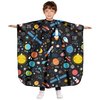 Pelocapa Barber Capes for Kids Hair Cutting Cape Salon Hairdressing Cape for Boys Girls Waterproof & Light Weight & Machine Washable - 39”× 51”(Galaxy Pattern)