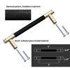 Ntresbonne 12 Pack 3 Inch 76 mm Barrel Cabinet Pulls Gold and Black Cupboard Aluminum Handles Drawer Pull Cabinet Handles