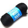 BLUPLE Brazilian Wool Hair 1 Roll Black Acrylic Yarn for African Hair Braiding Sengalese Twisting Jumbo Braids/Crochet Faux Locs/Wraps/Dreadlocks
