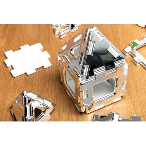 Polydron Kids My First Mirrored Set - Educational Construction Toy - 2D and 3D Models Building Kit - 2+ Years - 16 Pieces