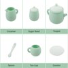 MCGMITT Silicone Tea Set, Tea Party Set for Little Girls Boys, 15 Pcs BPA Free Dishwasher Safe Pretend Tea Set for Toddlers Kids Age 3-6, Cute Toy Kitchen Accessories for Children Birthday Gifts