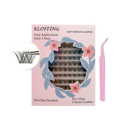 KLOFFING Self Adhesive Lash Clusters Eyelashes (Volume 01)